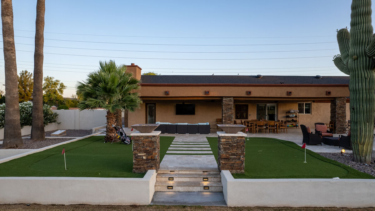 Mesa home drone aerial wide