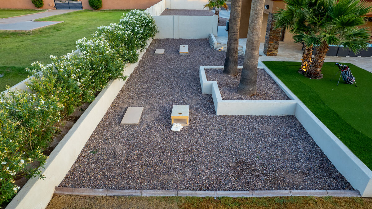Mesa home drone aerial backyard